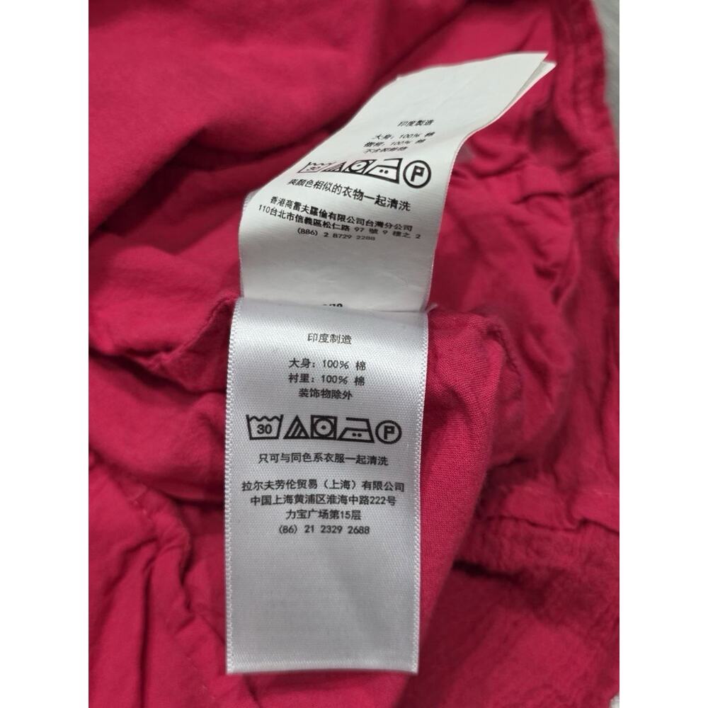 Ralph Lauren Childrenswear Girl's Pink Crotched Trim Gauze Top Size 10 A003807 - Picture 10 of 13